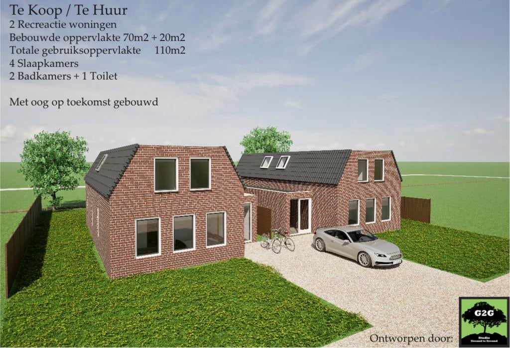 Grond bouwkavel stacaravan recreatiewoning arbeiderswoning, Tot en met 5