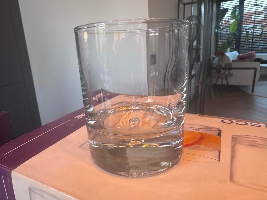 Durobor Disco Glazen - 6 Stuks, Huis en Inrichting, Keuken | Servies, Ophalen, Glas of Glazen, Nieuw, Glas