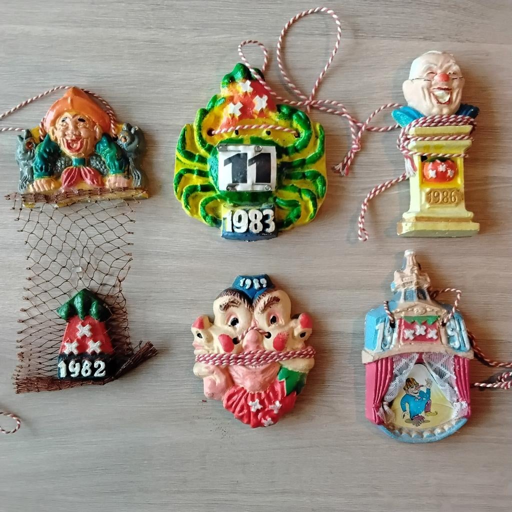 Vastenavend Veldteken Krabbegat 1982-1983-1986-1989-1990, Verzamelen, Ophalen of Verzenden