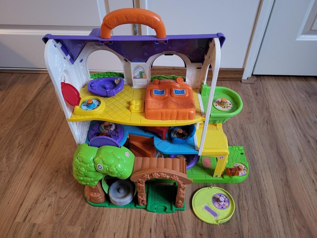 VTech Vrolijke Vriendjes Speelhuis (zonder glijbaan/poppen), Ophalen of Verzenden, Gebruikt, Overige typen