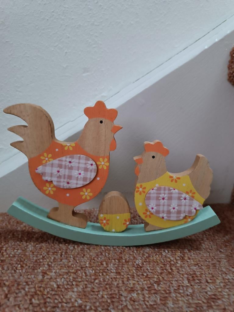 Houten paasdecoratie, Ophalen of Verzenden