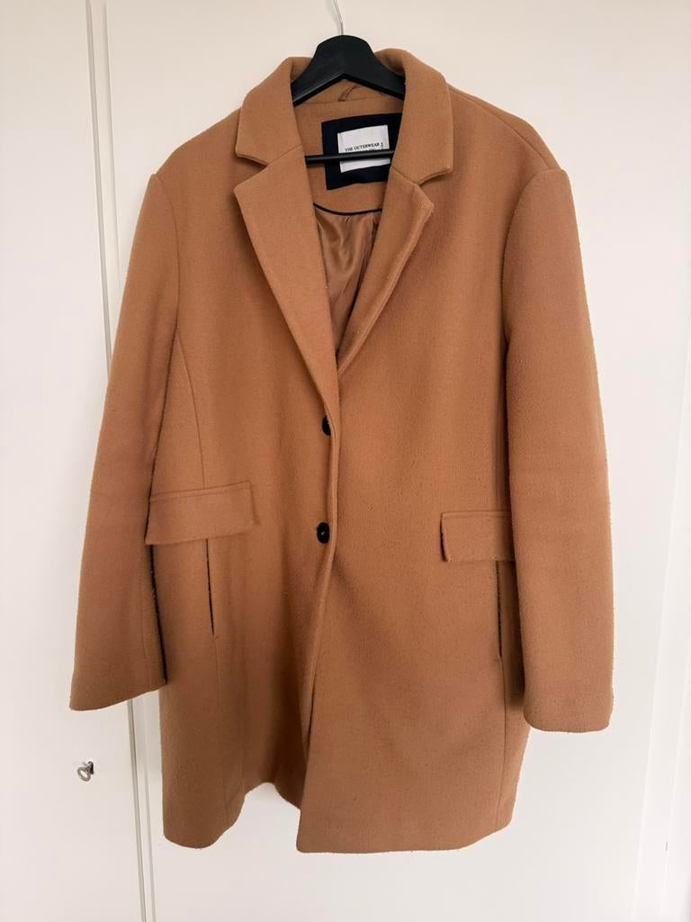 Cognac kleurige jas maat L, Kleding | Dames, Ophalen, Zo goed als nieuw, Maat 38/40 (M), Bruin