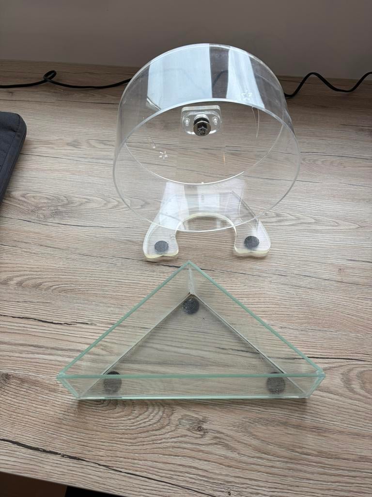 Hamsterwiel en zandbak, Ophalen of Verzenden, Zo goed als nieuw, Loopwiel of Rad