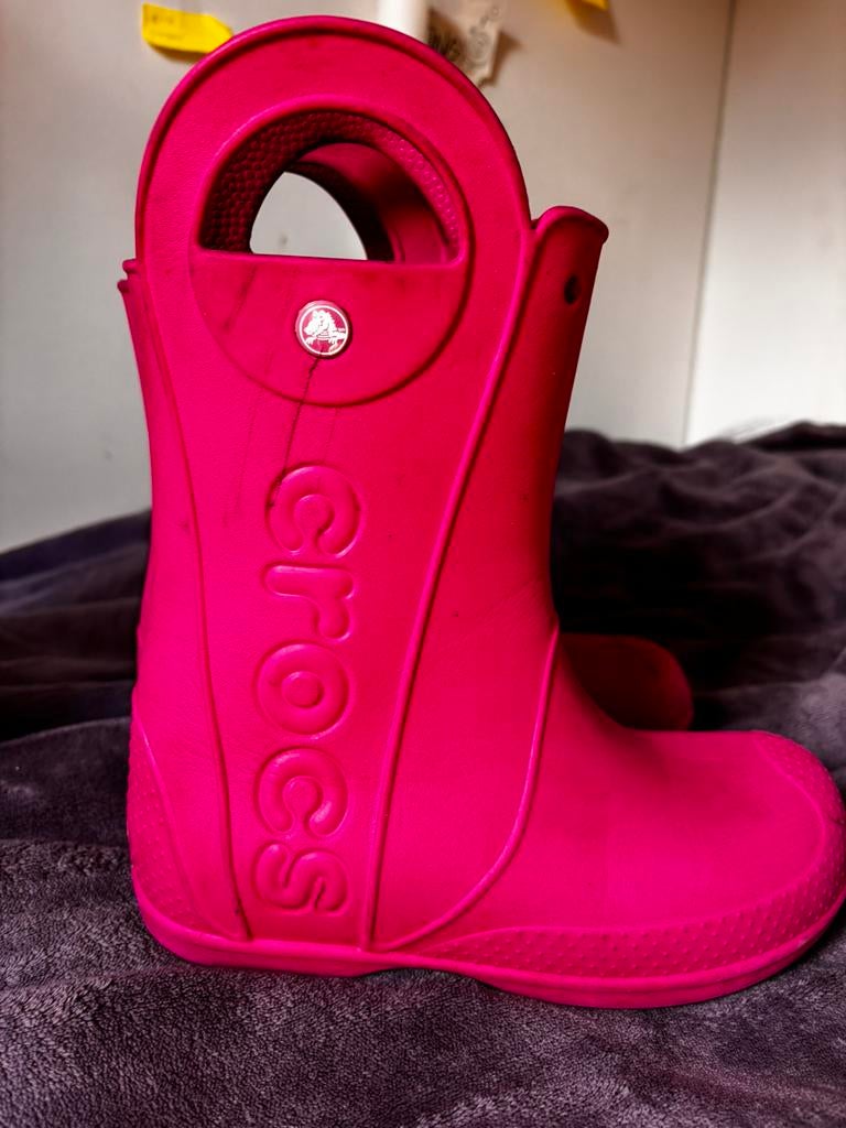 Crocs laarzen J3, Kinderen en Baby's, Kinderkleding | Schoenen en Sokken, Gebruikt, Jongen of Meisje, Ophalen of Verzenden, Laarzen