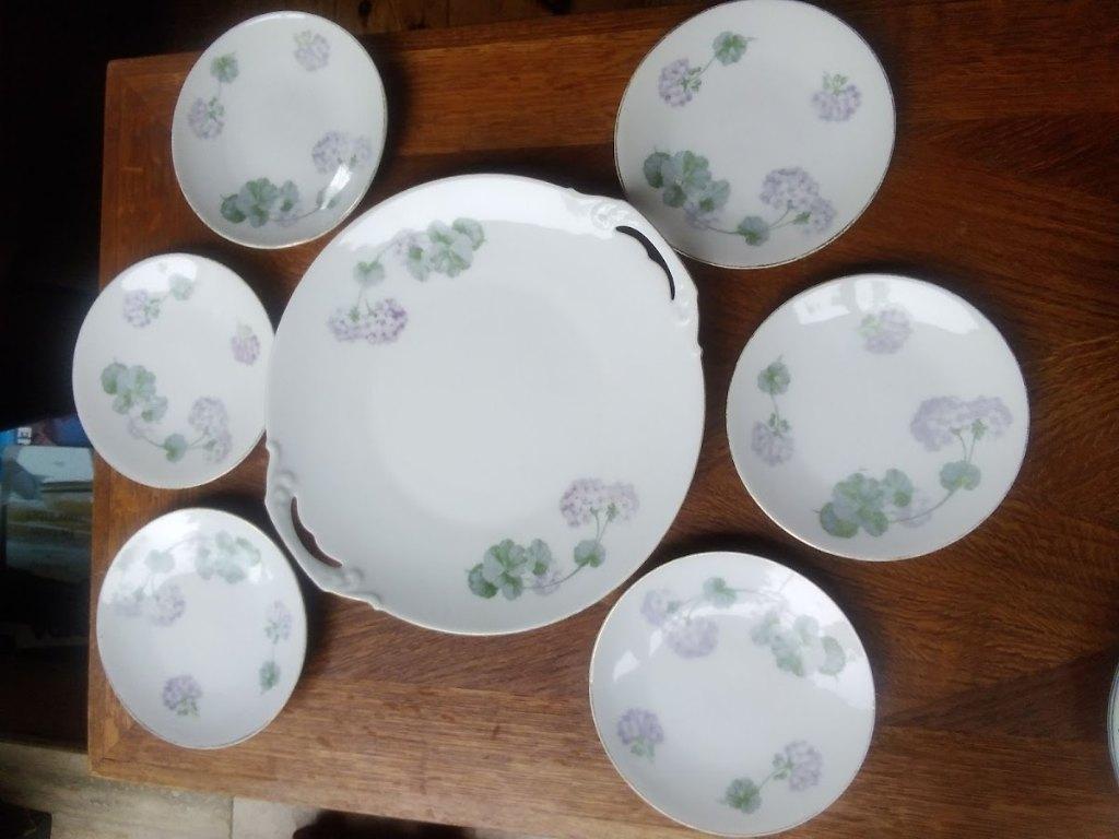 Gebakstel, gebakservies van Paul Müller Selb Bavaria, Ophalen of Verzenden
