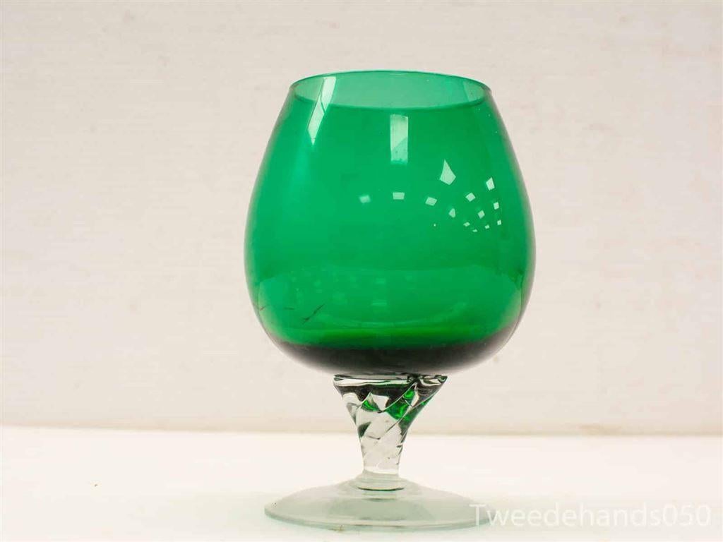 groene glazen glas 20582, Ophalen of Verzenden