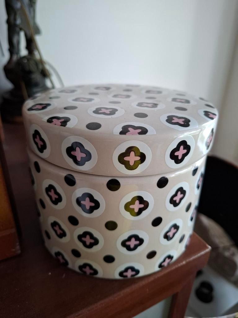 Leuke decoratieve pot, Huis en Inrichting, Keuken | Potten en Pannen, Zo goed als nieuw, Pot, Bus of Blik, Overige materialen