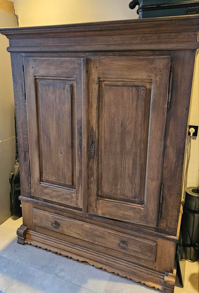 Antieke houten kast met lade, Antiek en Kunst, Ophalen