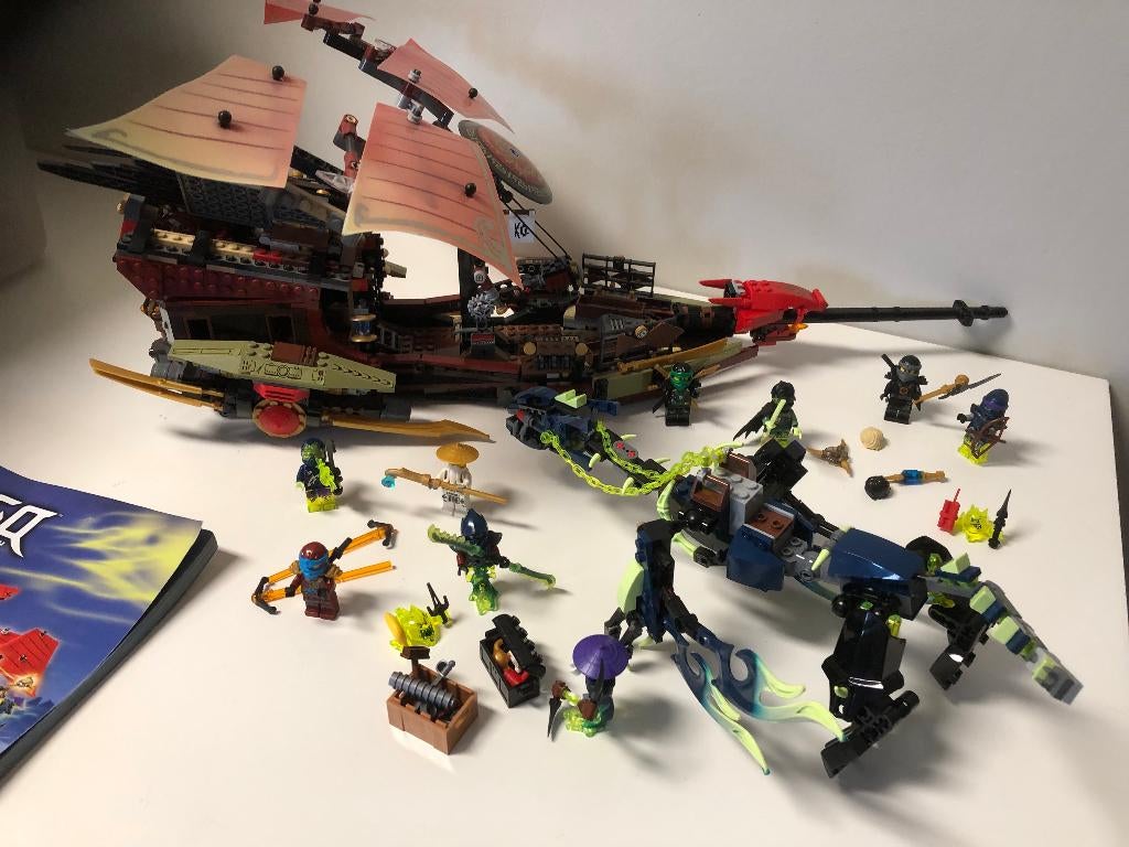 Lego Ninjago 70738 Destiny's Bounty - compleet, Ophalen of Verzenden, Zo goed als nieuw, Complete set, Lego