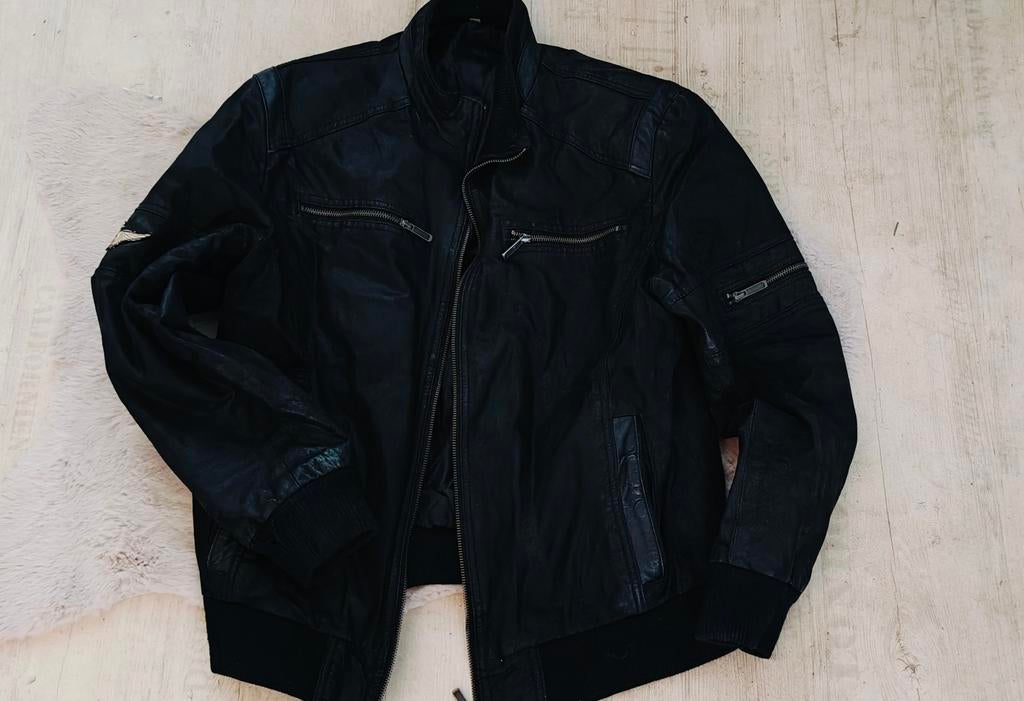 Piloten jas L, Ophalen of Verzenden, Zo goed als nieuw, Bruin