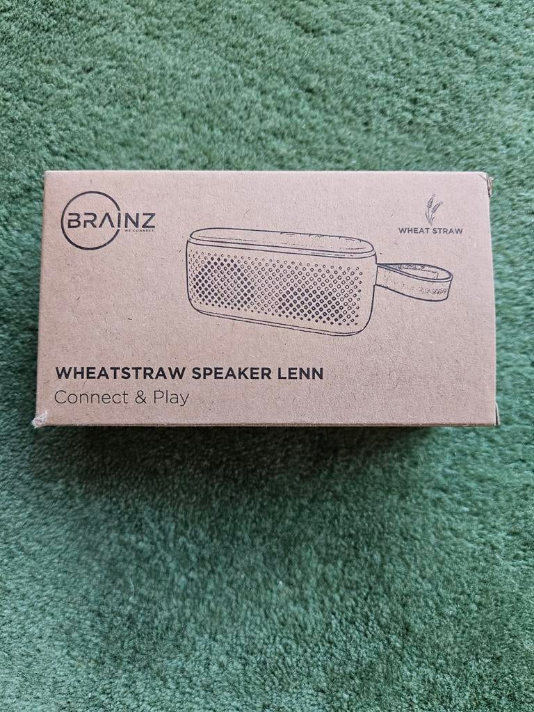 Brainz Wheatstraw Bluetooth Speaker Lenn - Nieuwstaat, Ophalen of Verzenden, Nieuw, Overige typen, Overige merken