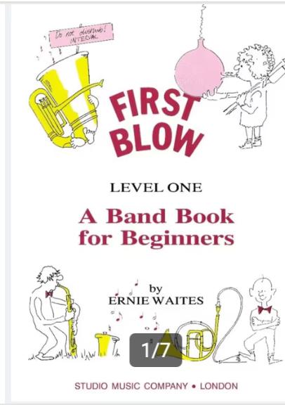 First blow level 1 a band book for beginners Ernie Watts, Klarinet, Nieuw, Ophalen of Verzenden, Artiest of Componist