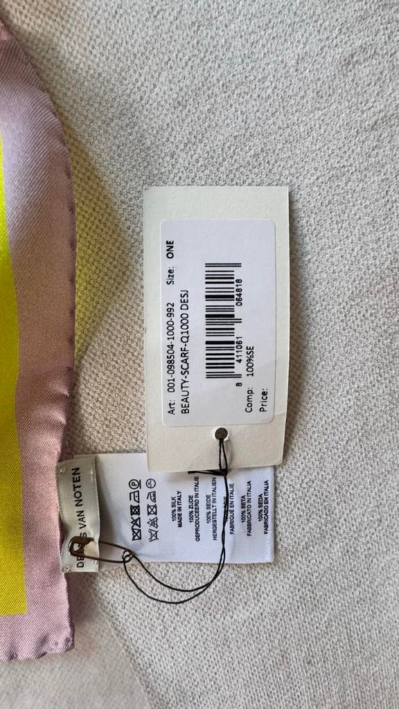 Dries Van Noten Zijden Halsdoek Nieuwe Collectie, Ophalen of Verzenden, Nieuw, Sjaal