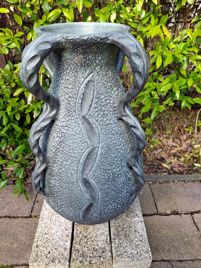 Retro West Germany Ceramica vloervaas. Ruscha?, Verzamelen, Ophalen, Huis en Inrichting