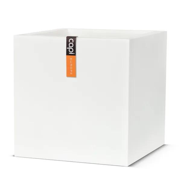 Capi bloempot wit 51.5 x 51.5, Tuin en Terras, Bloembakken en Plantenbakken, Ophalen, Kunststof, Minder dan 60 cm, Vierkant