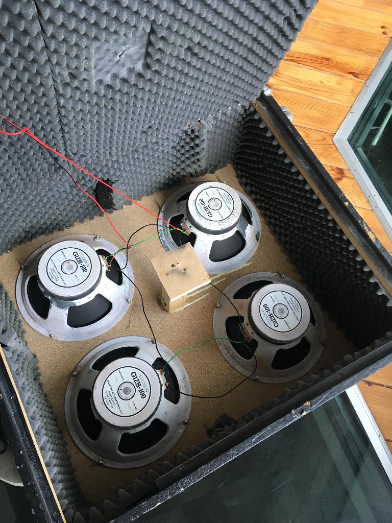 4x12 speakerkast met 4 x Celestion G12h-100 (400! watt), Muziek en Instrumenten, Versterkers | Bas en Gitaar, Ophalen, Gebruikt