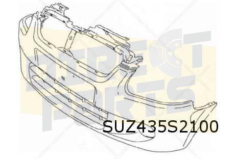 Suzuki Wagon R+ (5/00-5/08) voorbumper (te spuiten) Originee, -, -, Nieuw, Bumper