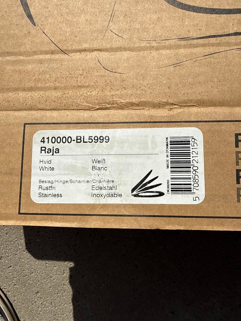 Witte Raja toiletzitting, Doe-het-zelf en Verbouw, Sanitair, Ophalen, Nieuw, Rvs, Toilet