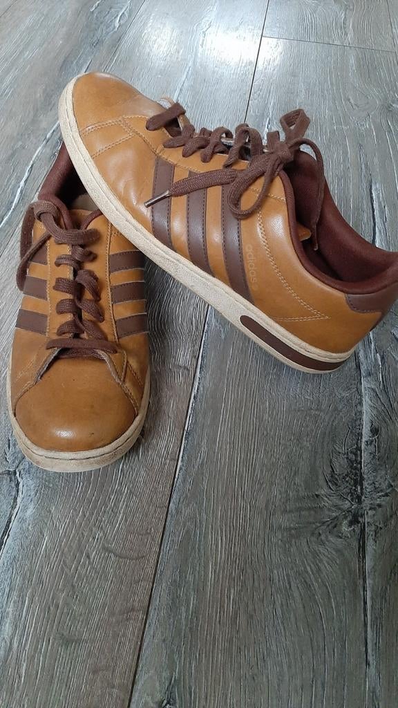 Vintage Adidas Neo Sneakers Maat 44 - Bruin, Adidas Neo, Bruin, Ophalen of Verzenden, Sneakers of Gympen