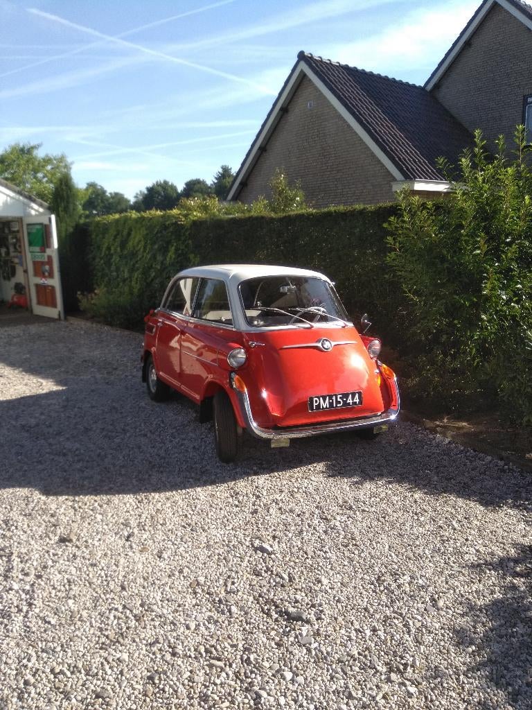BMW Isetta 600 1958 Rood, 540 kg, Overige modellen, 4 stoelen, Handgeschakeld