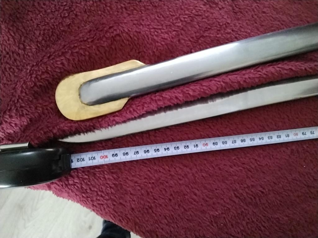 Militair Zwaard/Sabel met Schede - Gemerkt 1880, Verzamelen, Ophalen, Overige soorten, Overige gebieden, Zwaard of Sabel