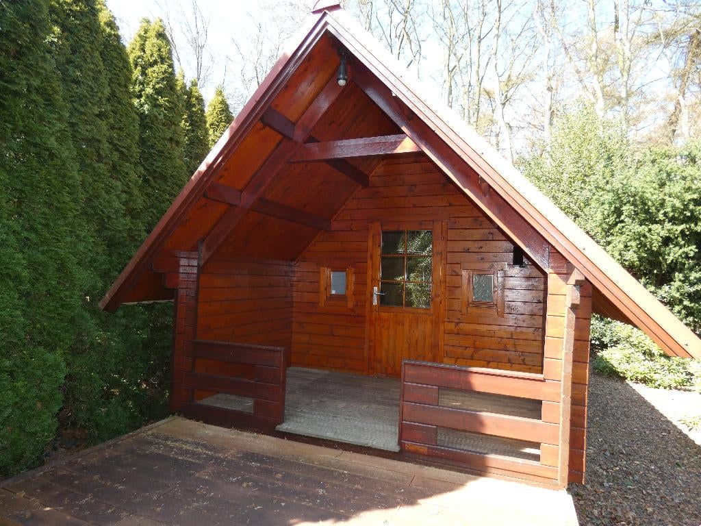 Tiny house/blokhut/chalet/lodge  zonder staanplaats met cv, Caravans en Kamperen, Stacaravans, Tot en met 2