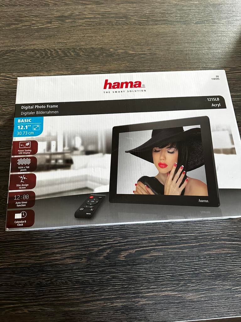 Hama digital photo frame  30.73 cm scherm, Audio, Tv en Foto, Fotografie | Digitale fotolijsten, Ophalen of Verzenden, Zo goed als nieuw