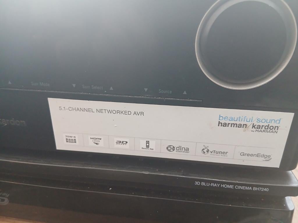 Harman Kardon 5.1-kanaals Netwerk AV-receiver, Overige merken, Gebruikt, Ophalen of Verzenden, 60 tot 120 watt
