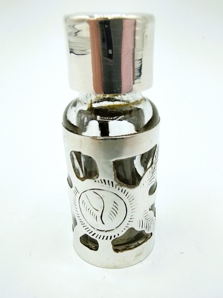 Zilveren miniatuurflesje, Mexico, 20e eeuws, Antiek en Kunst, Verzenden, Zilver