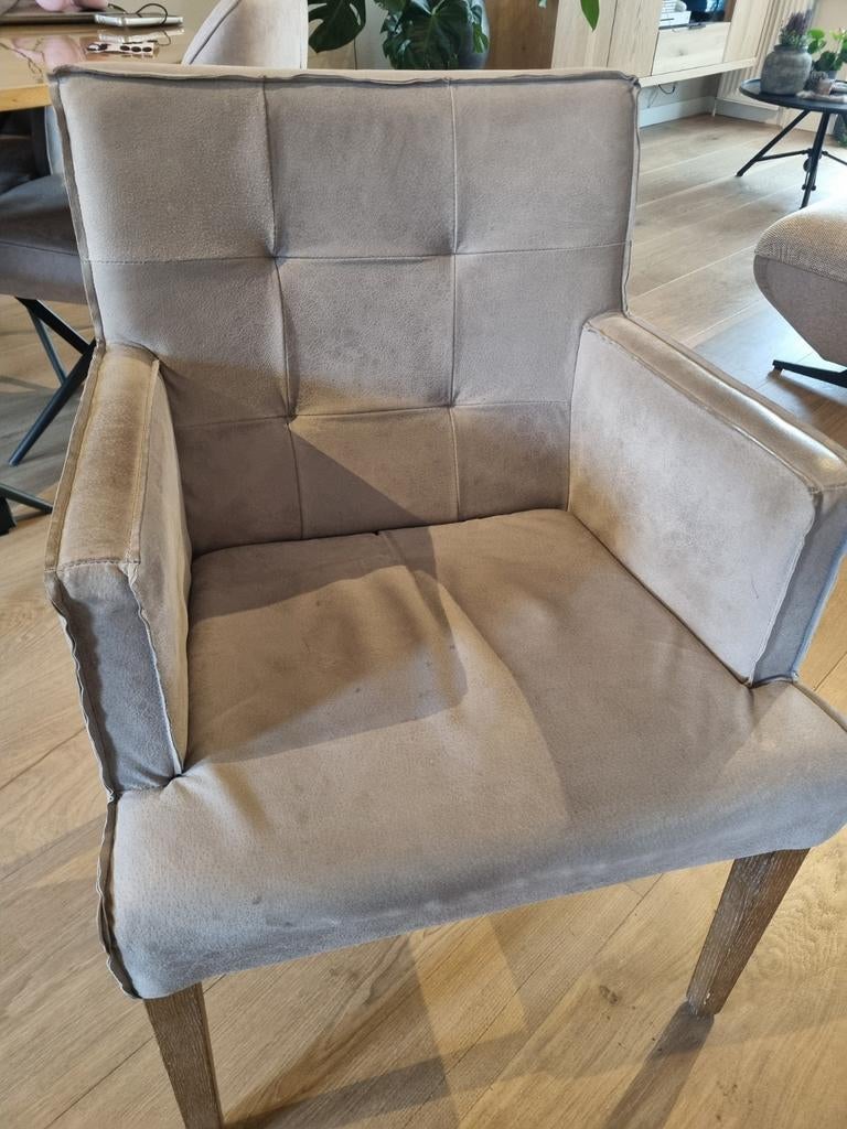 PTMD Collection Eetkamerstoel - Grijs, Ophalen, Overige materialen, Gebruikt, Modern, Tijdloos