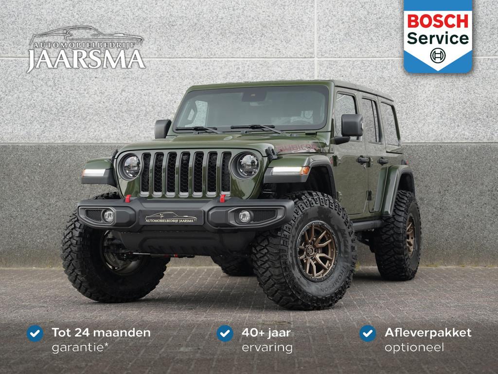 Jeep Wrangler 4-Door Rubicon | Grijs kenteken |Liftkit |37", Auto's, Jeep, Automaat, 12 maanden, Zwart, 4 cilinders