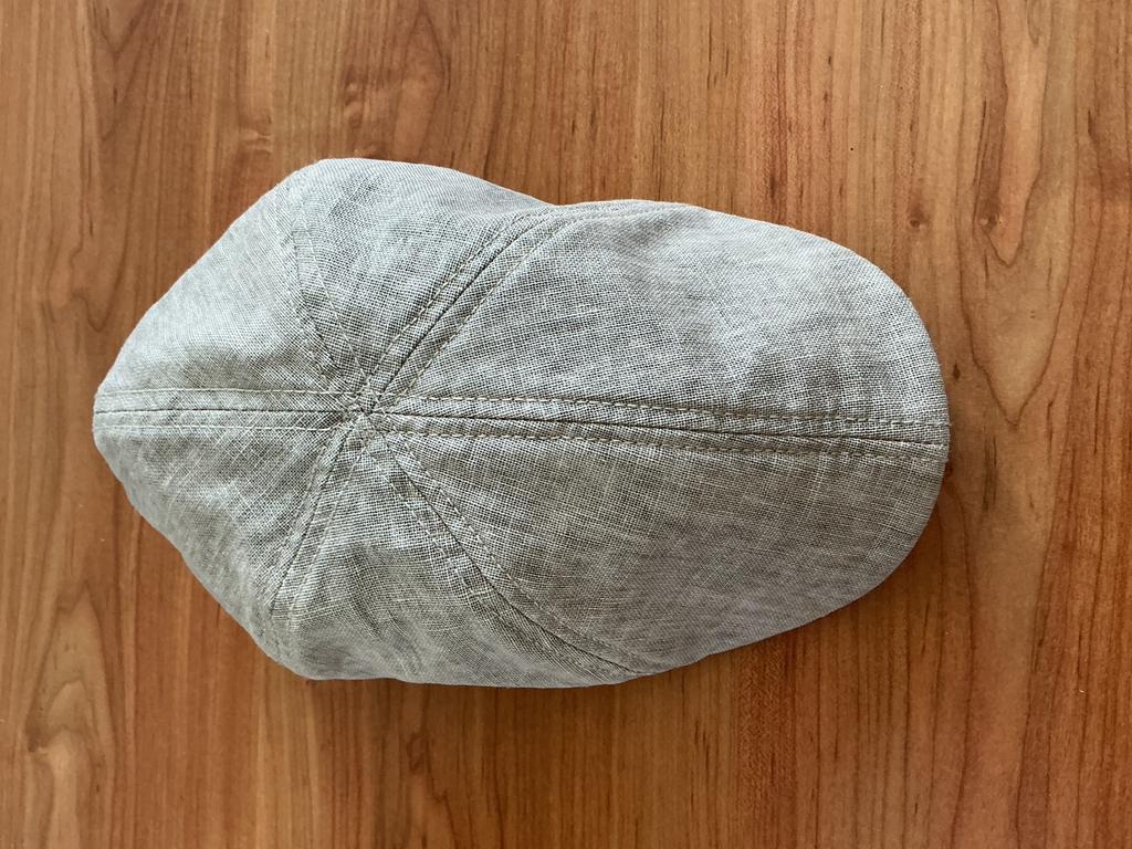 Flatcap maat 61 Linnen gevoerd grijs ideaal voor de zomer, Ophalen of Verzenden, Zo goed als nieuw
