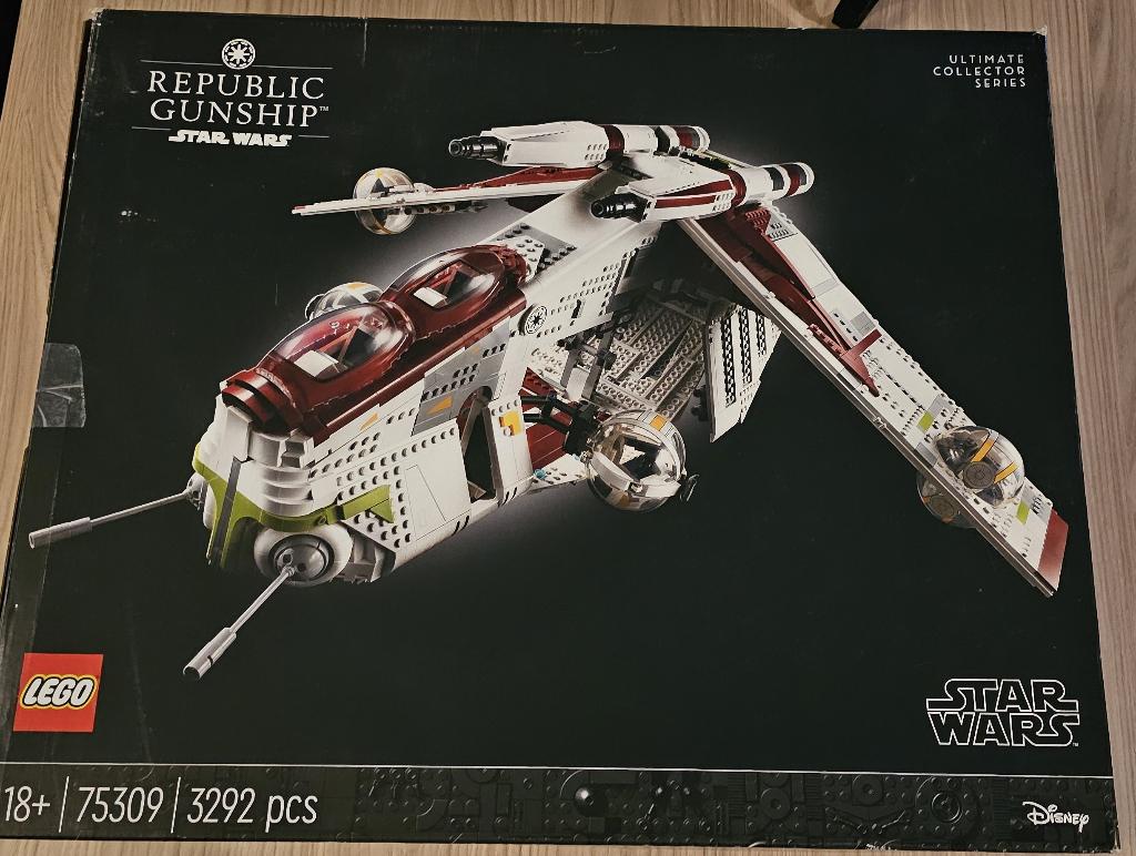75309 Lego Star Wars Republic Gunship, Ophalen of Verzenden, Zo goed als nieuw, Complete set, Lego
