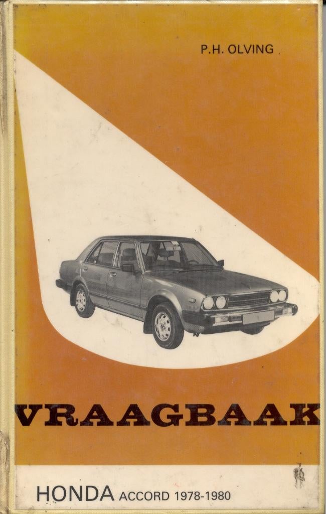 vraagbaak   HONDA ACCORD 1978-1980, Ophalen of Verzenden