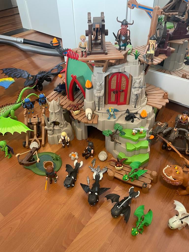 Playmobil Hoe Tem Je Een Draak - Grote Set met Draken, Kinderen en Baby's, Speelgoed | Playmobil, Ophalen, Gebruikt, Complete set