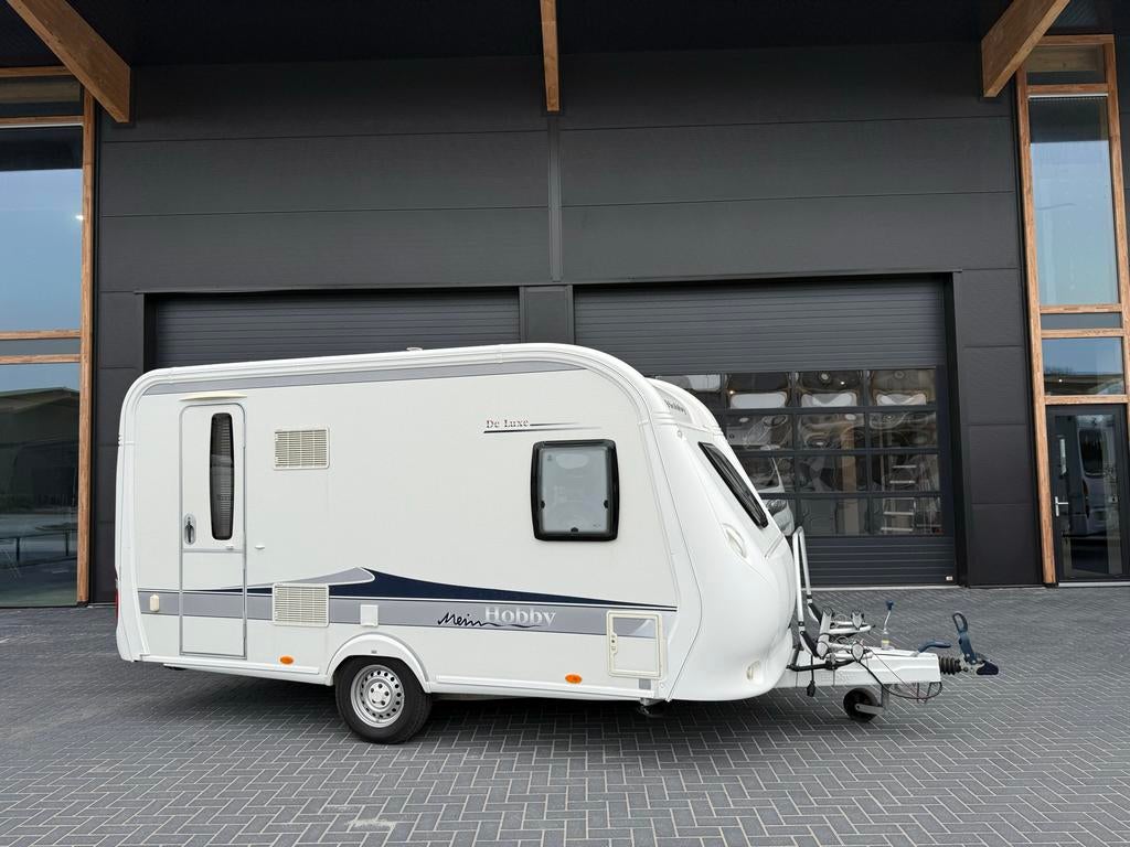 Hobby 400 fse  bj 2013 top staat luifel voor tent, Caravans en Kamperen, Caravans, Bedrijf, Fietsenrek, Hobby