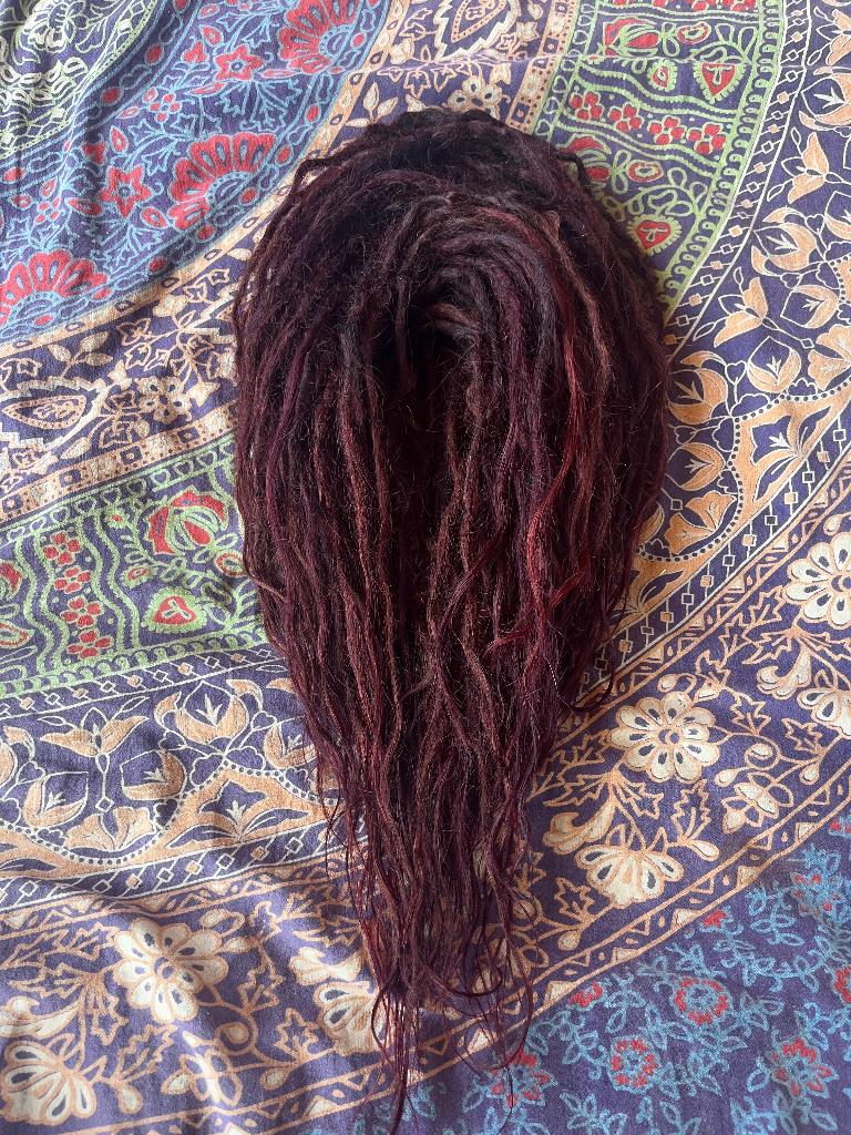 65 dubbele human hair dreads met losse punten nu 795€, Ophalen of Verzenden, Nieuw, Pruik of Haarverlenging