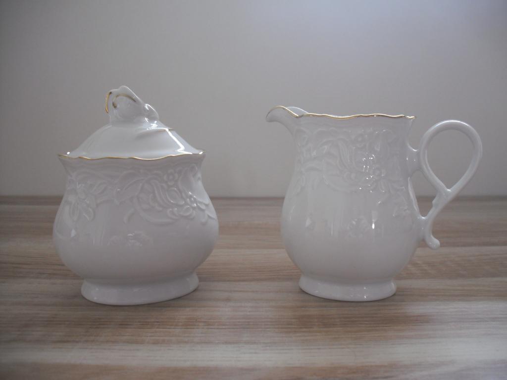 Mitterteich Bavaria Prinzess - suiker en melkkannetje, Overige typen, Ophalen of Verzenden, Zo goed als nieuw, Overige stijlen