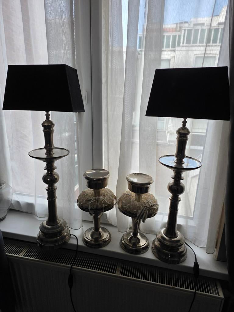 Riviera Maison lampen en kandelaars, Huis en Inrichting, Lampen | Tafellampen, Ophalen of Verzenden, Metaal, Minder dan 50 cm