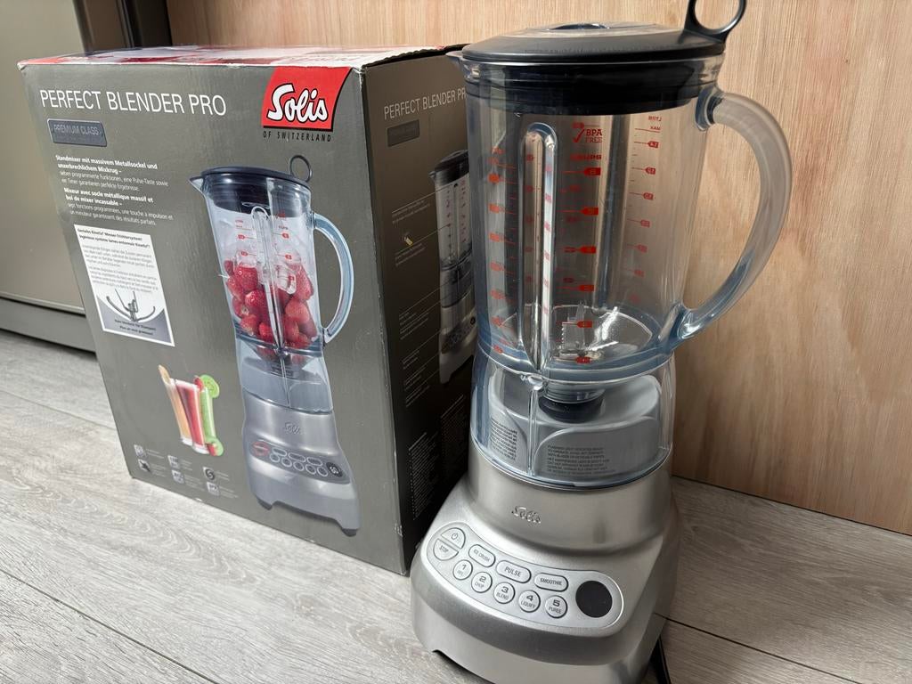 Solis Blender Pro - Krachtige blender met icecrusher, Ophalen of Verzenden, Zo goed als nieuw, Powerblender