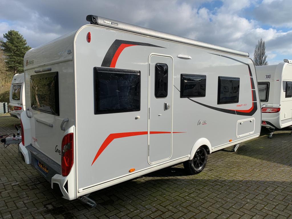 Sterckeman Starlett Graphite 480 CP Thule luifel/LM velgen, Standaardzit, Sterckeman, Bedrijf, Schokbreker