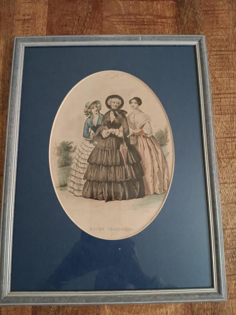 Mode prent Journal des demoiselles 1851, Ophalen of Verzenden