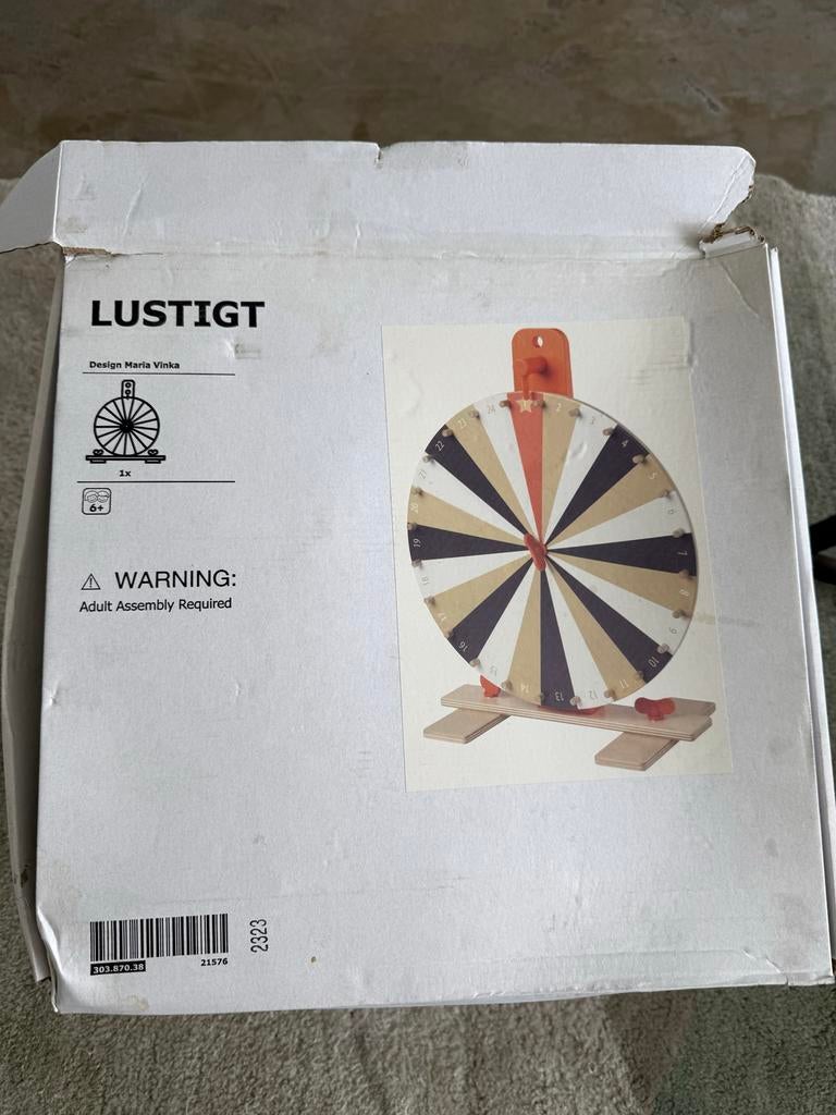 IKEA LUSTIGT draairad Nieuw in doos, Ophalen, Nieuw