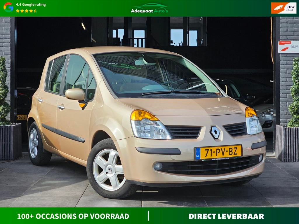 Renault Modus 1.6-16V Dynamique Luxe|AUT|1e eig|NAP|Cruise, Auto's, Stof, Gebruikt, 4 cilinders, Met garantie (alle)