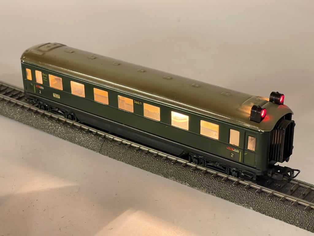 * COLLECTORS ITEM * RODE DOOS * Märklin 346.1 BS * + VERL. *, Wisselstroom, Wagon, Ophalen of Verzenden, Zo goed als nieuw