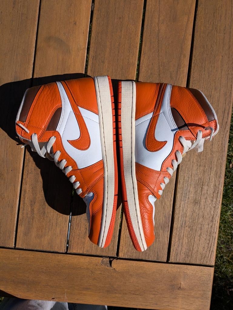 Jordan 1 high og Starfish (maat 44,5) koningsdag, Nike, Nieuw, Oranje, Ophalen of Verzenden