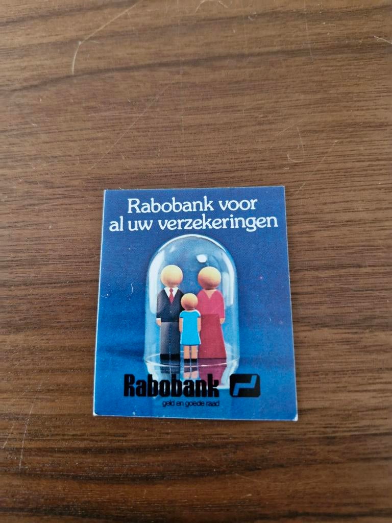 6785 Rabo bank verzekeringen reclame Sticker, Ophalen of Verzenden, Zo goed als nieuw