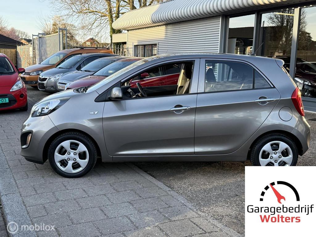 Kia Picanto 1.0 CVVT ComfortLine AIRCO 5DRS ELEC.PAKKET, Voorwielaandrijving, Stof, Gebruikt, Zwart