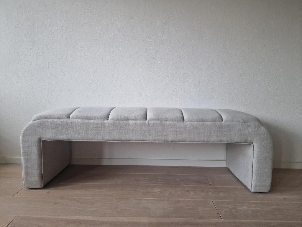 Riviera Maison Brera bench bankje, Ophalen, 125 cm of meer, Zo goed als nieuw, Stof