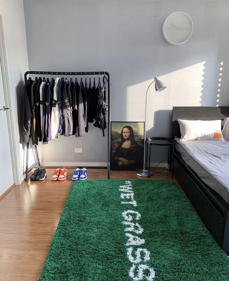 IKEA x Virgil Abloh "Wet Grass" tapijt - Nieuw in verpakking, Ophalen, 150 tot 200 cm, Rechthoekig, Groen